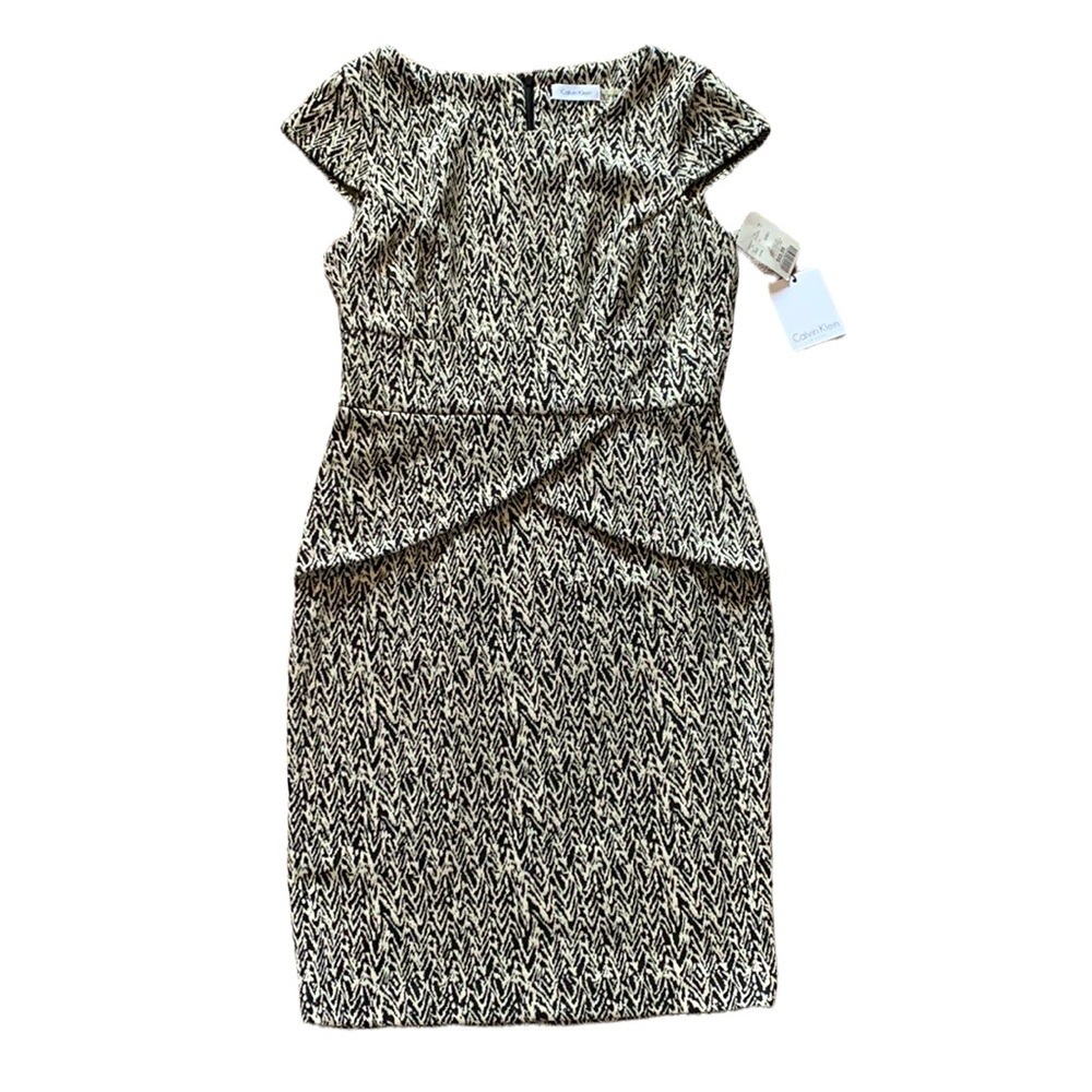 Brand new Calvin Klein tweed sheath dress size 10 with tags - Picture 2 of 6